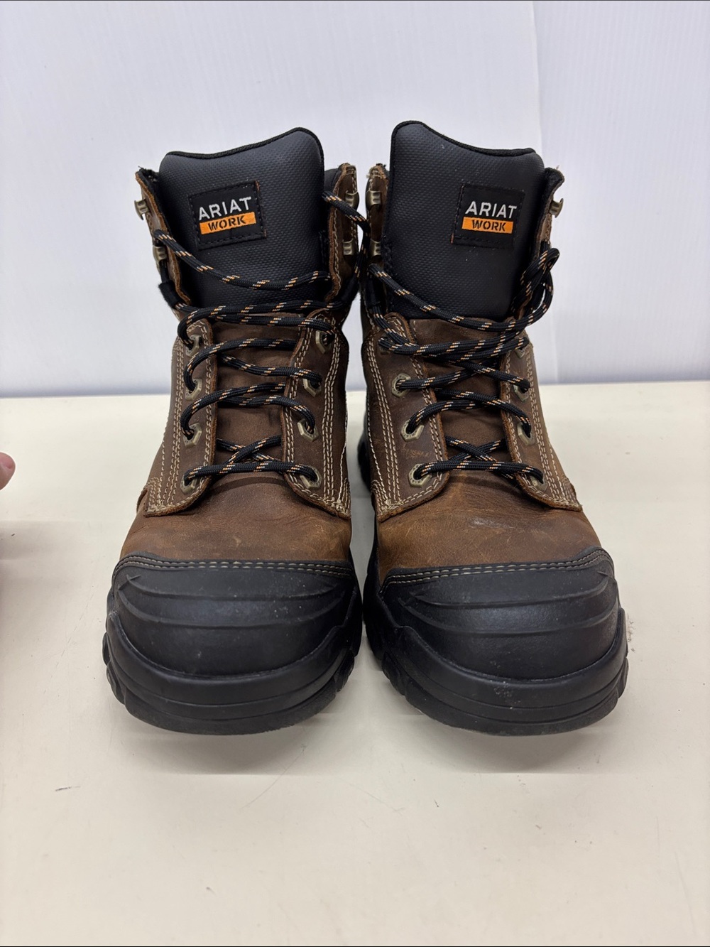 Ariat Brown and Black Men's Work Boots - Picture 2 of 8
